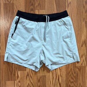Men's Ten Thousand Light Gray Interval Shorts - Size M, 5 inch inseam